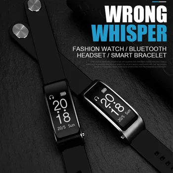 

New Bluetooth Headset Watch Smart Band Bracelet Heart Rate Passometer for Sport Fitness DOM668