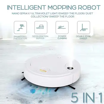 

5-in-1 Intelligent Sweeping Robot Household Spray Ultraviolet Charging Sweeping Vacuuming Mopping 50W Cleaning Machine