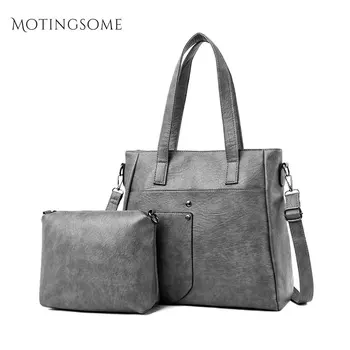 

Simple Style Tote Hand Bag Women Leisure Crossbody Shoulder Bag Messenger Bags Leather Zipper Handbag and Purse Large 2020 New