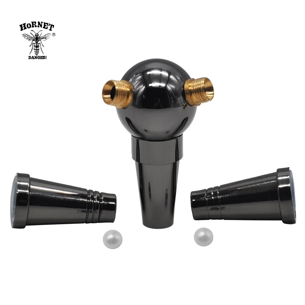 Один к два шланга адаптер алюминиевых стволовых кальян трубка для курения