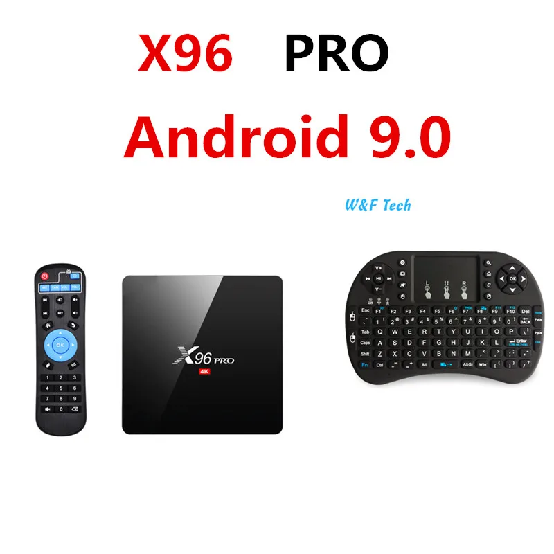 X96mini обновленная версия X96pro Android 9,0 Smart tv BOX S905W четырехъядерный 2,4G беспроводной wifi приставка медиаприставка - Цвет: 2G 16G with i8 keybo