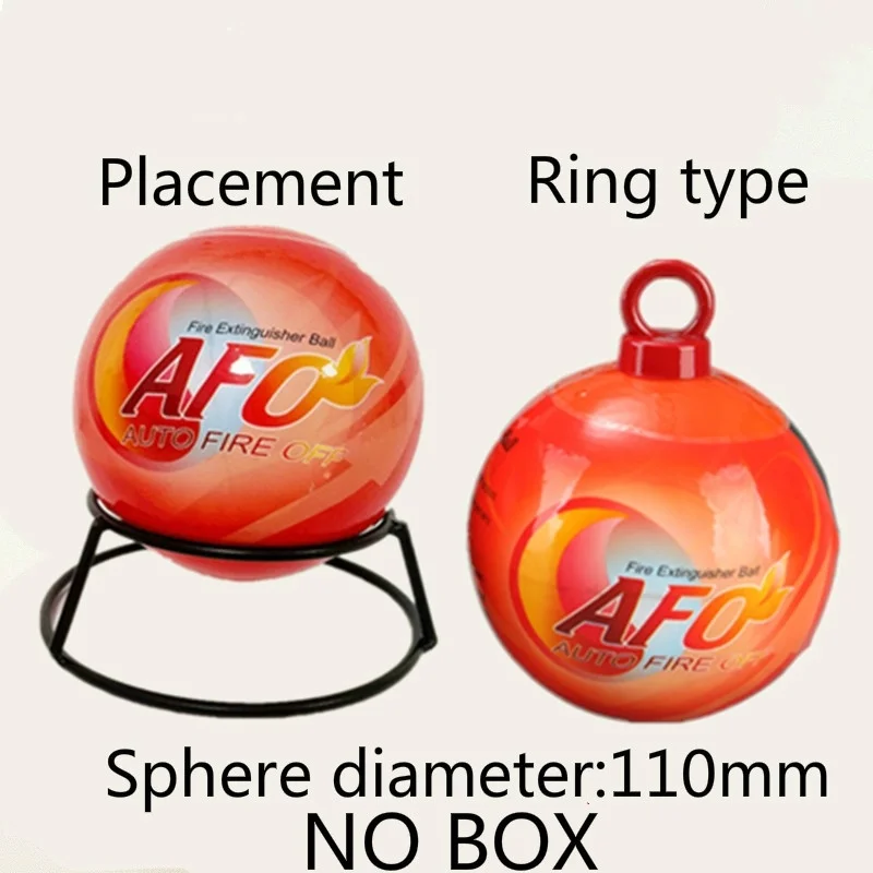 

2pcs AFO Dry Powder Fire Extinguisher Ball With Bracket Easy Throw Auto Stop Fire Ball For Cars House Electricity 0.5KG NO BOX