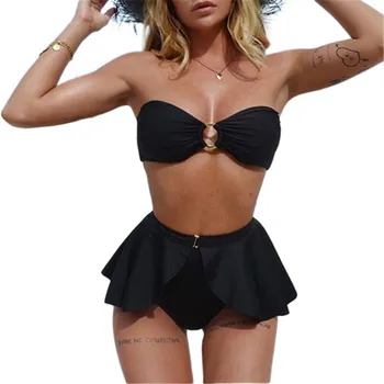 

Womens Bikinis Off Shoulder Ruffled Bikini Set Padded Bra Swimsuit Swimwear Beach Swimwear Beachwear Ruffle Swimsuit