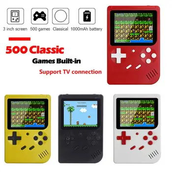 

500 In 1 Games Mini Handheld Game Player Retro Video Console 8 Bit 3.0" Color LCD Screen TV Console