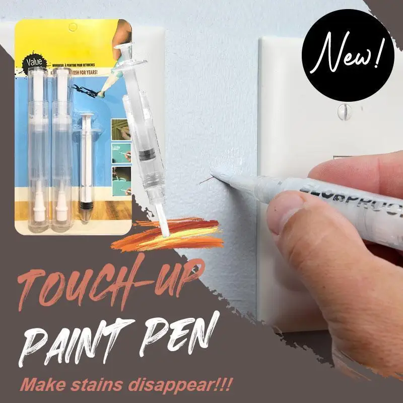 Touch Up Paint Brush Pen, Paint Pen Spackle Wall Repair Kit, Wall