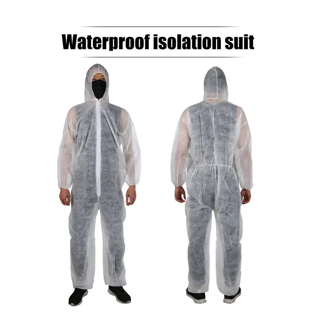 

Protective Isolation Gown Clothing Overalls Isolation Suit Disposable Antistatic Dust Anti- Splash Resistant 2020