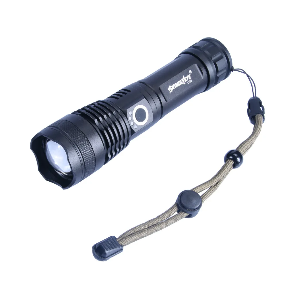 

Cross Border New Style P50 Glare LED Aluminium Alloy Outdoor Hunting Flashlight Wholesale Customizable Multi-function Torch