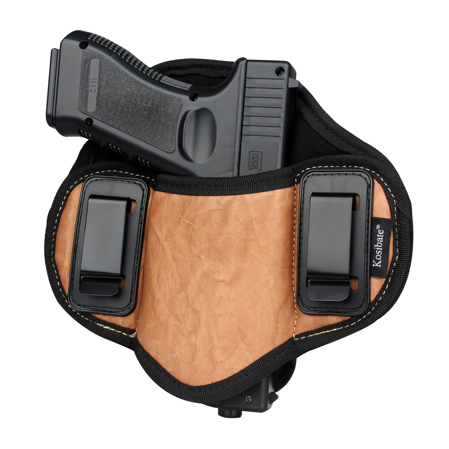

Tactical Hunting Holster PU Leather Concealed for Gun Pistol Glock 17 19 23 32 Sig Sauer P250 P224 Beretta 92 Taurus Pancake IWB