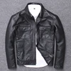 YR!Free shipping.sales.$99.99 cowhide jacket.mens genuine leather coat.vintage casual leather outwear.classic leather clothing ► Photo 3/5