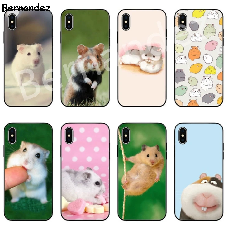 Bernandez 5 5S SE 6 6S TPU phone case cover for iPhone 7 8 plus X Xs Max XR Animal Cute Hamster Special Offer Luxury |