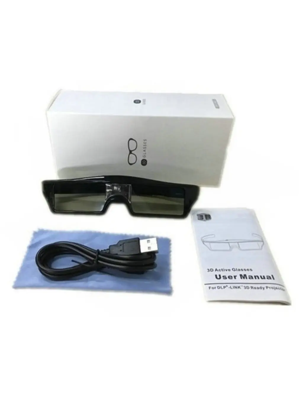 3D Wireless Glasses Rechargeable 3D Active Shutter Glasses Eyewear For DLP-LINK 3D Projectors LCD Shutter TV Universal Glasses