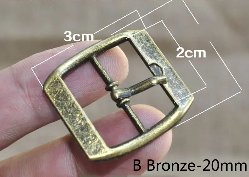 BBronze-20mm Meetee 10/30 шт. ID20mm металлической пряжкой ремень сумки ремень слайдер регулятор крючка индивидуальные заказы декоративная пряжка кожа аппаратных аксессуары для ванной комнаты - Цвет: BBronze-20mm