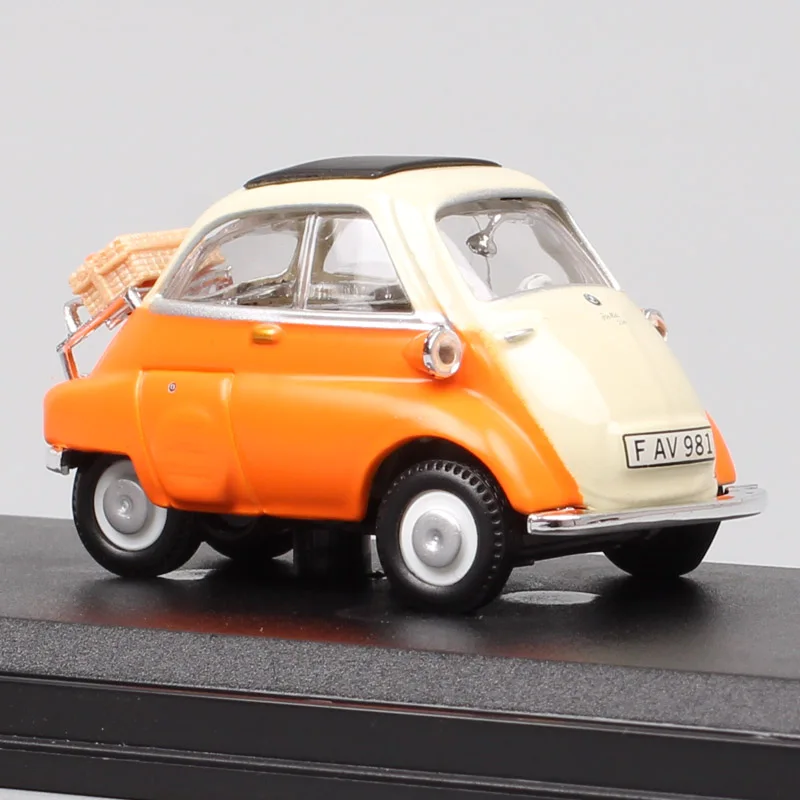 Cararama мини милые классические 1/43 весы Isetta 250 автомобиль пузыря литые Автомобили Модель для маленьких мальчиков подарки миниатюрные 1955