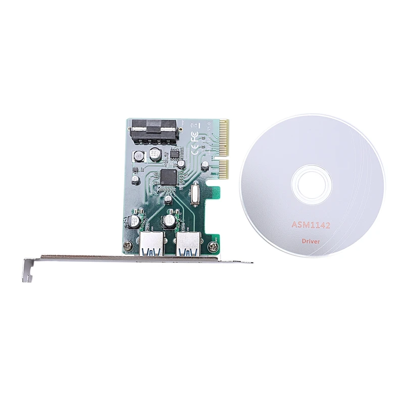 Pci-E до 2-Порты и разъёмы Usb3.1 Тип разъем Pci Express расширения карты контроллера адаптер Superspeed 10 Гбит/с большой 4PIN Мощность разъем