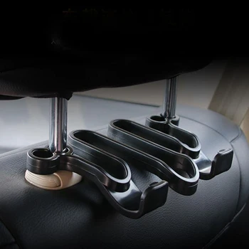 

Car Gadget Universal Creative Car Hook S-shape Multifunction Clips Garbage Bag Hook Car Interior Accessories