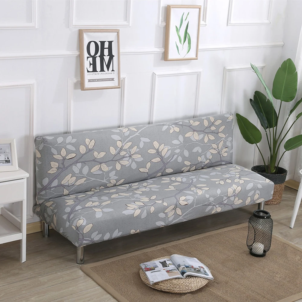 Stretch Sofa Bed Cover No Armrest Folding Sofa Cover Couch Cover Slipcovers for Living Room cubre sofa canape salon 160-190cm