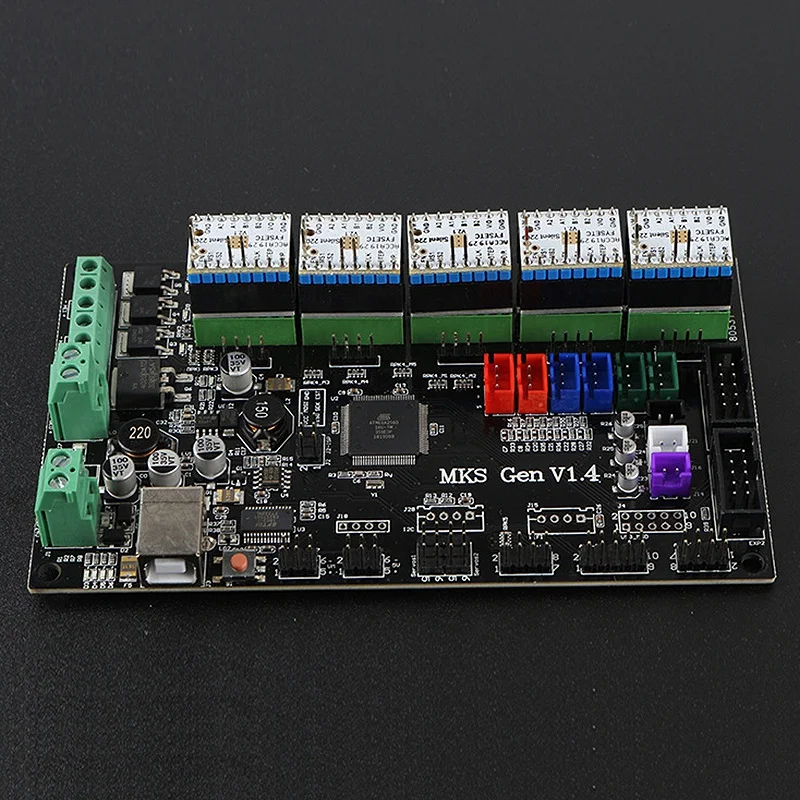 Материнская плата для 3D-принтера MKS GEN V1.4+ TMC2209 Silent Drive, совместимая с Ramps1.4 Eraser