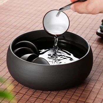 

Zisha Tea Wash Chinese Tea Set Tea Cup Wash Washed Tea Bowl Multifunctional Ashtray Flowerpot Ceramic Accessories Tea Ceremony
