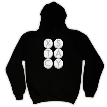 

XSTACY EKSTASE PARTY DROGEN PILLEN RAVE UNISEX HERREN DAMEN KAPUZENPULLOVER