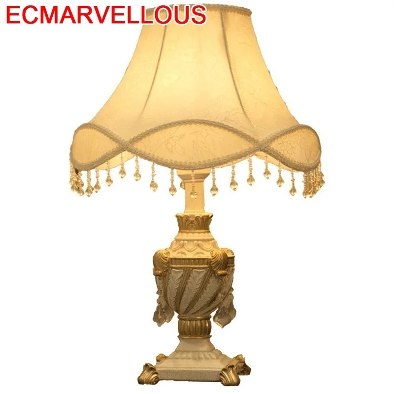 Домашняя настольная лампа Tafellamp Lampe Chevet Chambre Lampara Dormitorio Европейский дом Abajur Para Quarto