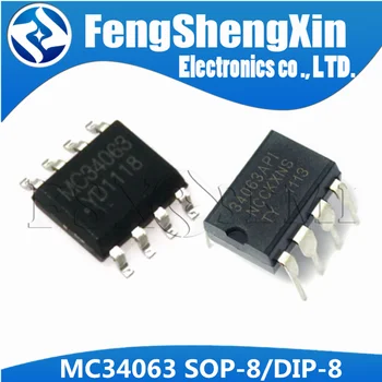 

10pcs/lot MC34063API DIP-8 MC34063AP1 MC34063 DIP8 34063API IC MC34063A SOP-8 MC34063ADR SOP8