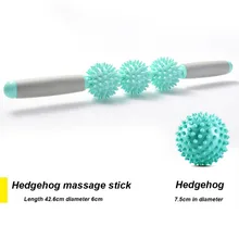 New Yoga Muscle Massage Roller Stick High Strength Gym Body Waist Leg Back Relax Tool With 3 Point Spiky Balls