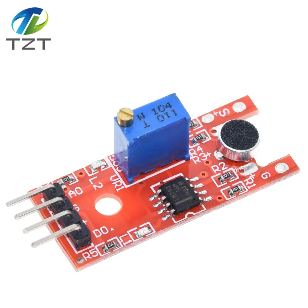 TZT Микрофон Звук голоса сенсор модуль для Arduino аналоговый цифровой выход сенсор s KY-038