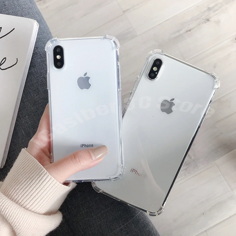 100 прозрачный чехол для Fundas iPhone 11 Xs Max X 7 8 6 Plus, противоударный роскошный мягкий чехол для iPhone 11 Pro Max, чехол для телефона