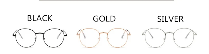 Oulylan круглые очки для близорукости для женщин и мужчин, винтажные прозрачные линзы, оптические оправы для очков, металлические очки-1,0-2,0-4,0