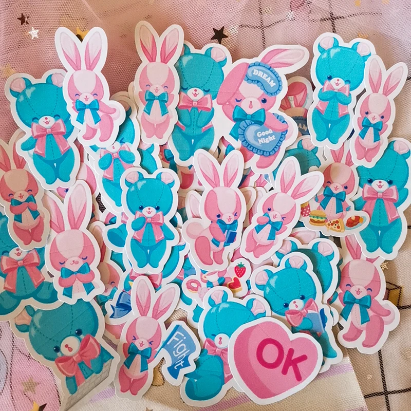 

40pcs/pack Cute Cartoon Rabbit Decorative Sticker DIY Planner Diary Scrapbooking Album Stickers