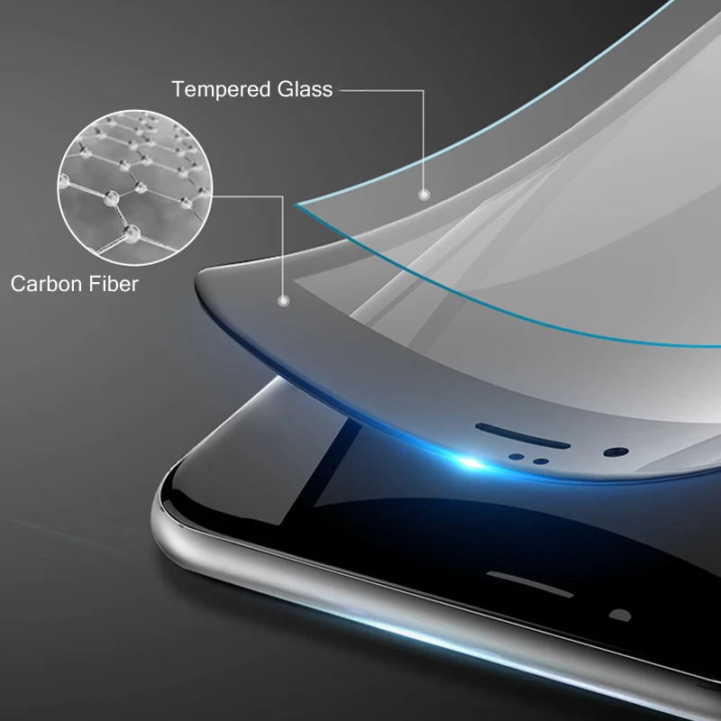 25 шт./лот YIYONG 3D изогнутое стекло с мягкими краями для iPhone 6 6s 7 8 Plus x xs Max закаленное
