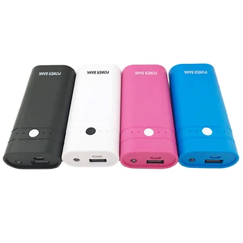 

2x18650 Fast Charge Mobile Power Bank Battery Box DIY LED Light Mobile Power Bank Shell Charger Case for Phones Tablets Cameras