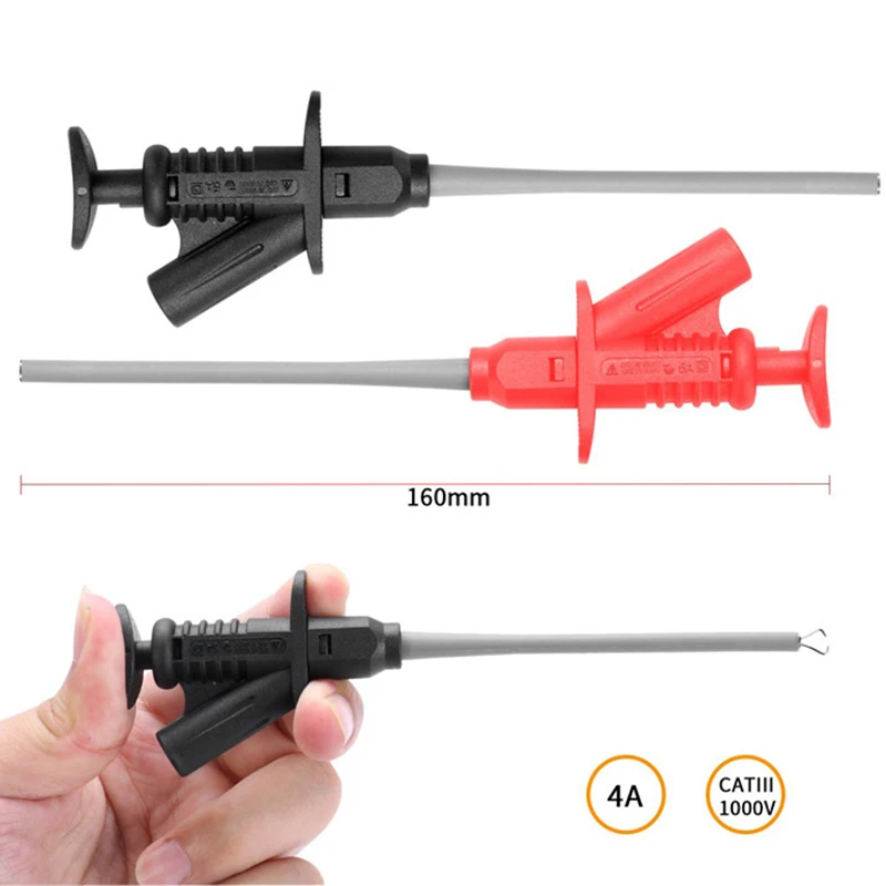 Multimeter Needle Tip Probe Test Leads Universal Digital Multi Meter Tester Wire Pen 4Mm Banana Plug Alligator Clip
