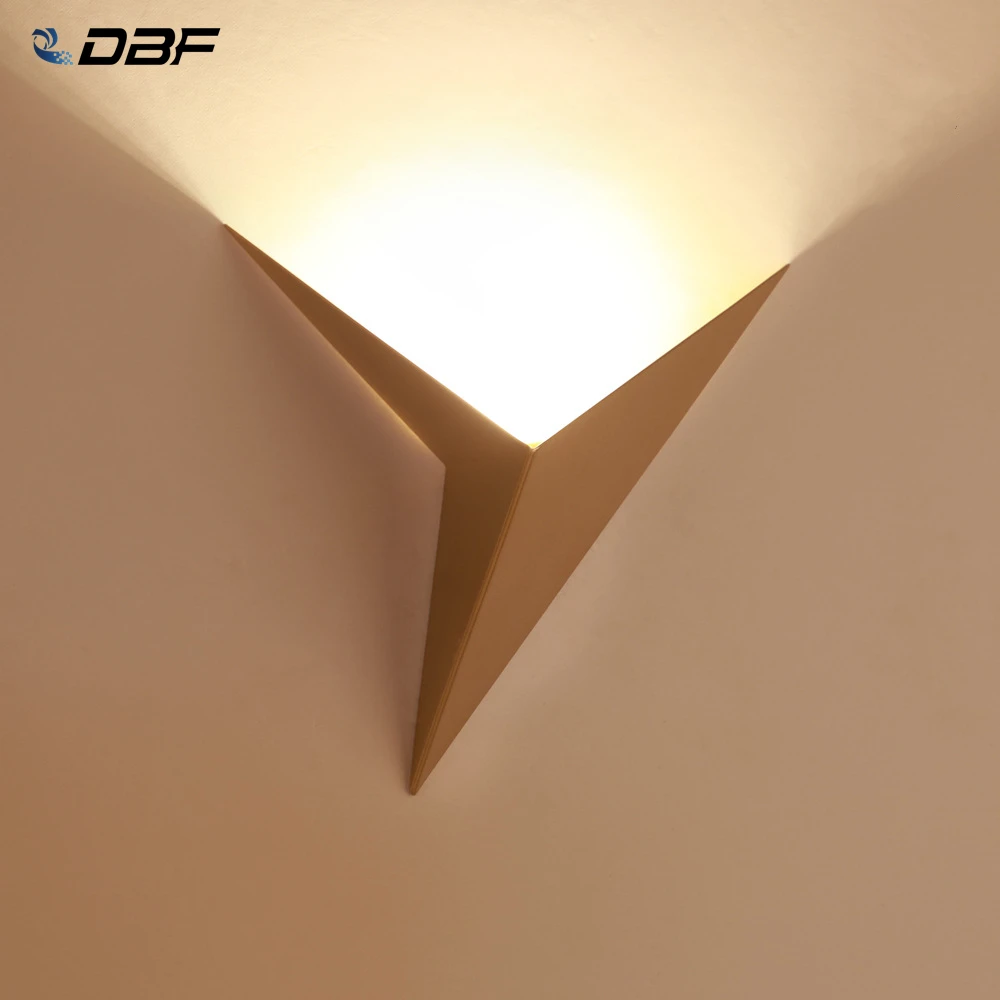 Triangle Shape Background Decoration Lamps New Modern Led Wall Lights