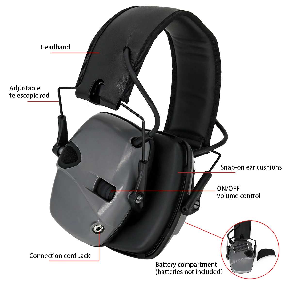 Casque Chasse-Tir électronique Anti-bruit Ball-trap 23 Db Coloris Au Choix Item 13687421 Casque Chasse-Tir électronique Anti-bruit Ball-trap 23 Db Coloris Au Choix Item 13687421