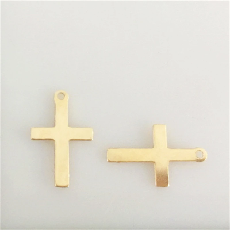 14K Gold Filled Cross Charm Gold Filled Cross Pendant DIY Jewelry Accessories Handmade Pendants Making Jewelry Findings