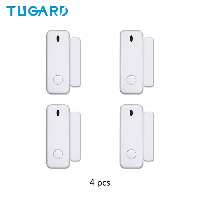 TUGARD D10 Mini Window Door Alarm Sensor 433mhz Wireless Door Lock Switch Accessories for Security Alarm Host YK-008-D10-4pcs
