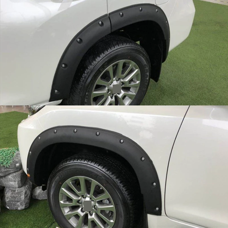 Для Toyota Land Cruiser Prado fj150- автомобильные колеса для бровей отделка трения бампера полосы Декоративные наклейки автомобильные аксессуары