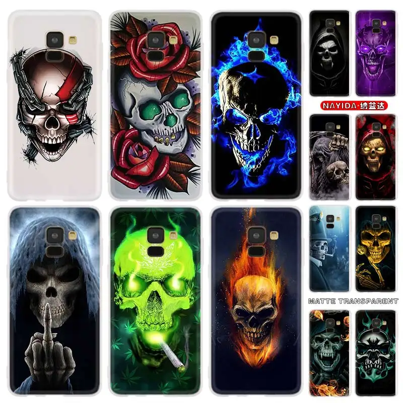 Чехол для телефона Samsung Galaxy J6 J8 J5 J7 J4 Plus 2018 2016 2017 EU Prime Pro CORE Cover Star Grim Reaper Skull Skeleton |