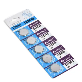 

Hot New 5pcs CR2032 CR 2032 Lithium Li-ion 3V 220mAh Button Cell Coin Battery in Bulk for Watches Toys Flashlights Big Promotion