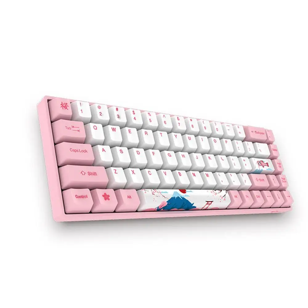  Original AKKO 3068 World Tour Tokyo Mechanical Gaming Keyboard 68 Keys Bluetooth 85% PBT Computer G