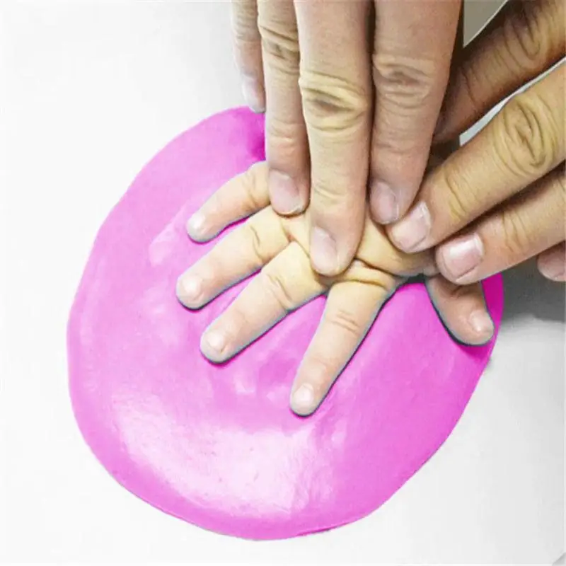 

Baby Hand Foot Footprint Toy Seal Kit Casting DIY Toys Baby Handprint Air Drying Soft Clay Inkpad Ultra Light Stereo Baby Care