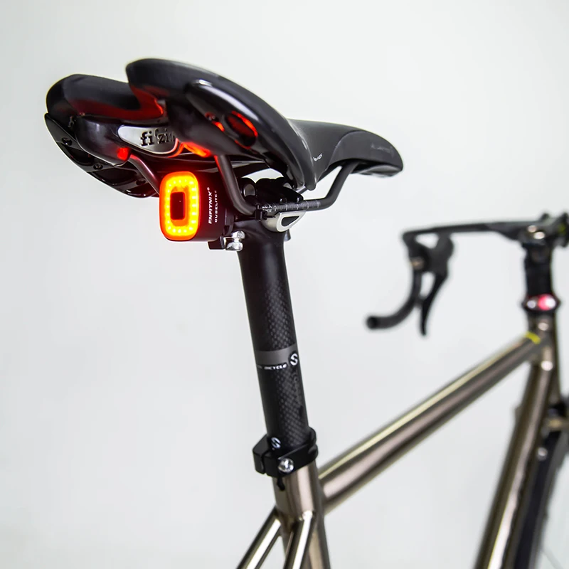 Cheap Enfitnix Cubelite II Auto Brake Road Bike Rear Light Smart Sensor Cycling MTB Taillight USB Charge Bicycle LED Breathable Light 3