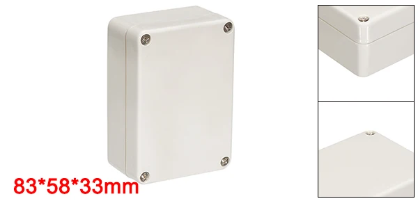 Uxcell 200x120x75 мм водонепроницаемый электронный ABS пластик DIY распределительный проект коробка корпус открытый/закрытый 160x45x55 мм - Цвет: 83x58x33mm