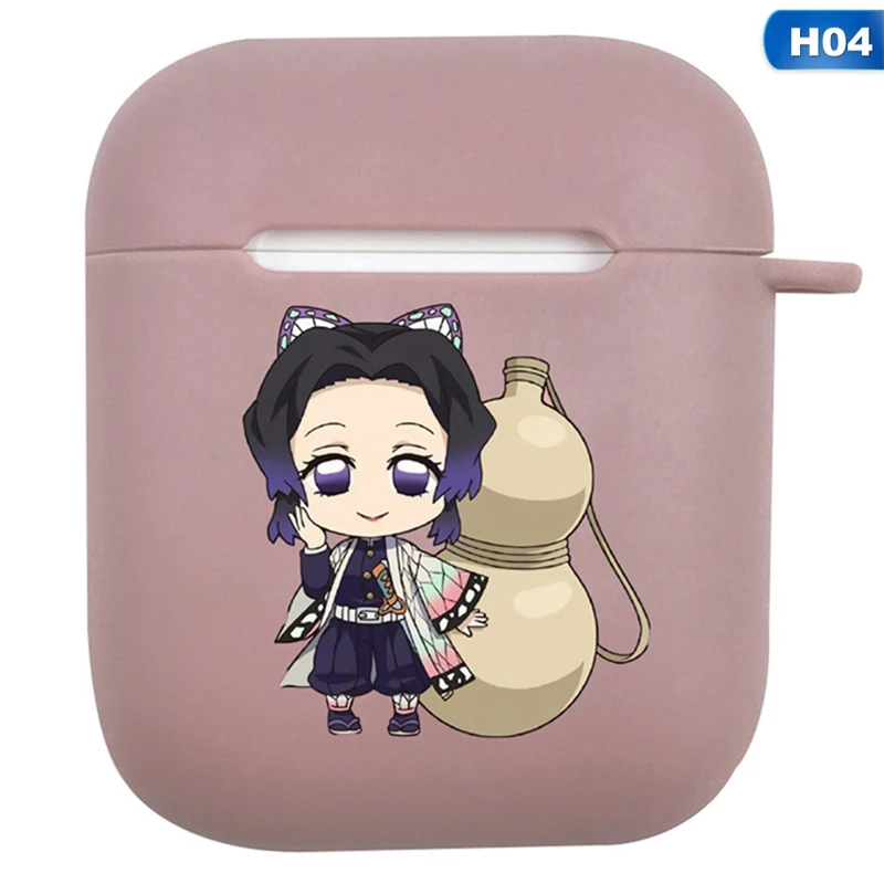 Demon Slayer: Kimetsu No Yaiba аниме шаблон для Apple Airpods чехол Bluetooth наушники Защитный чехол силиконовый чехол для наушников