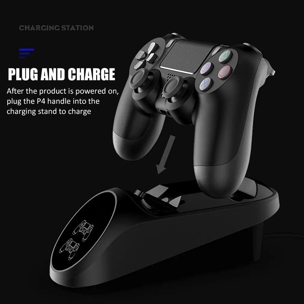PS4 джойстик, геймпад джойстик ручка USB зарядное устройство двойной USB быстрая зарядка док-станция для Playstation 4 PS4 Slim/PS4 Pro