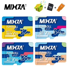 MIXZA Memory Card 256GB 128GB 64GB U3 80MB/S 32GB Micro sd card Class10 UHS-1 flash card Memory Microsd TF/SD Cards for Tablet