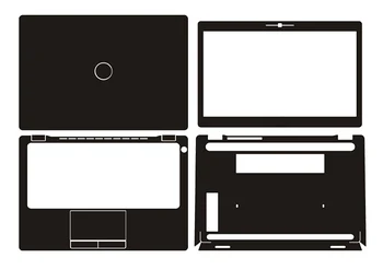 

KH Laptop Sticker Skin Decal Carbon fiber Cover Protector for Dell Latitude 5290 12"