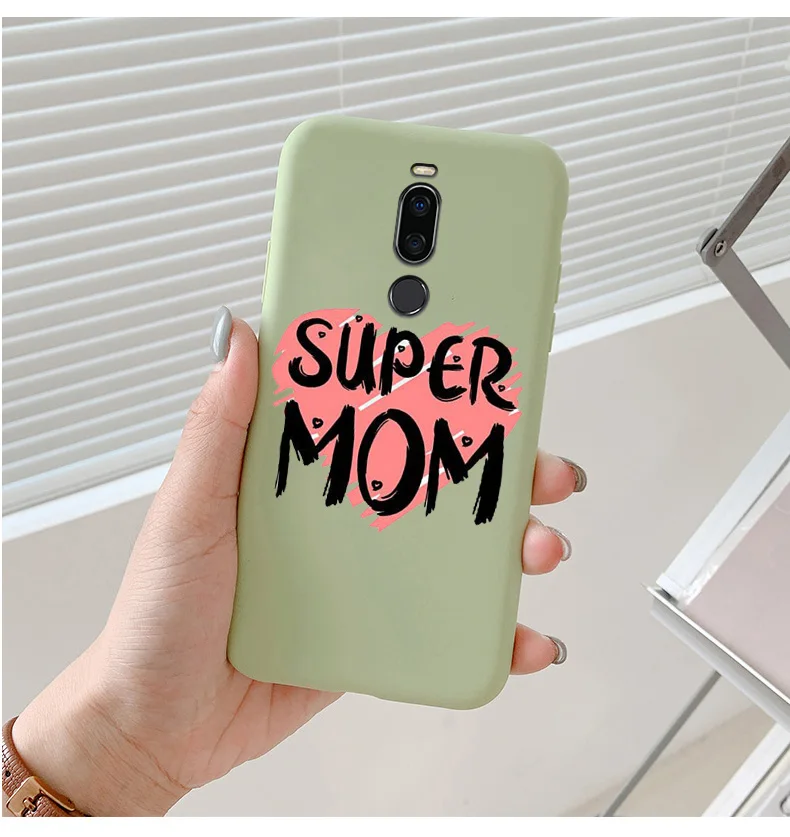 meizu cover For Meizu Note 8 Case Mother And Daughter Phone Cover For Meizu Note 9 Shell Painted Silicone Phone Protection Cover cases for meizu belt