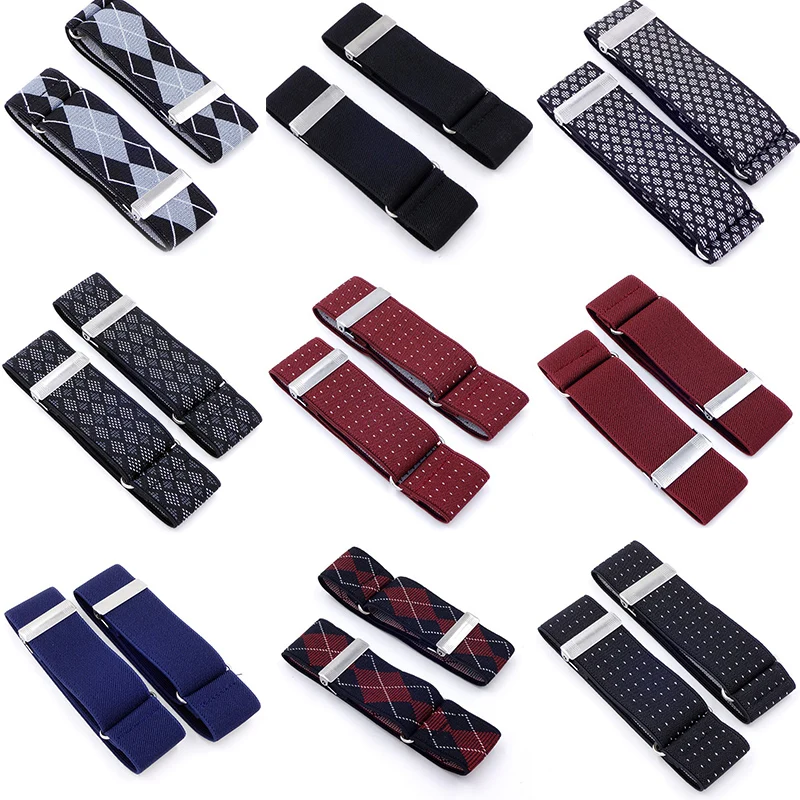 1 Pair Men Shirt Adjustable Armband Sleeve Garter Bartender Cuff Holder Fashion Arm Band Hold Up